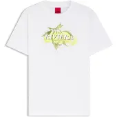 HUGO T-shirt i bomuldsjersey med logografik