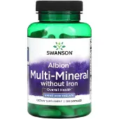 Swanson Health , Albion, Multi-Mineral uden Jern, 120 Kapsler