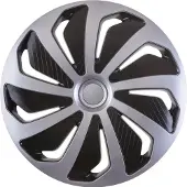 Versaco kopphætter Wind silver/black 15``, 1 stk.