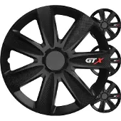Versaco hjulkapsler 4 stk. komplet gtx carbon sort 16 i color box