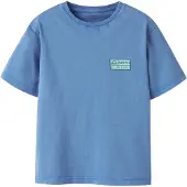 Name it Shirts 'NKMFANDEL' safir / himmelblå / sort
