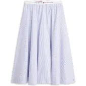 Tommy Hilfiger Poplin Branded Midinederdel