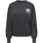 ONLY Sweatshirt 'ONLBrooke' lyseblå / sort / hvid
