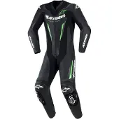 Alpinestars GP-Force V2 1-delt Læderdragt Sort/Grøn 54