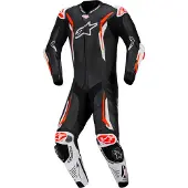 Alpinestars GP Tech V5 1-delt Sort/Hvid/Neon-rød 52