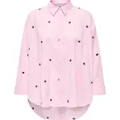 ONLY Bluse 'ONLNEW LINA' lyserød / rød