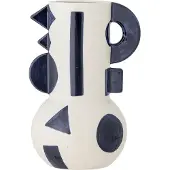 Bloomingville Graphica Vase, Blå, Stentøj