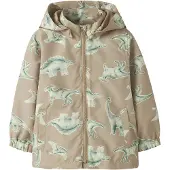 Name It Mini Overgangsjakke 'NMMMax' mørkebeige / gran / pastelgrøn