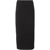 EA7 EA7til kvinder. 7W000963_AF12484 Lang nederdel i sort elastisk strik (XS), Bomuld, Klassisk