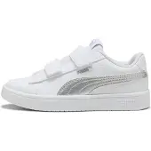 Puma Rickie Classic Kids' Sneakers, Shoes, White/Silver, 35