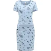 Ragwear Sommerkjole 'Baomi Summer' lyseblå / sort