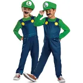 Disguise Super Mario Luigi Elegant Kostume