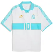 Puma Olympique de Marseille KING Retro Jersey Men, Football, White/Aqua, S