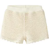 Lil´ Atelier Shorts - Strik - NmfFlora - Coconut Milk - - 4 år (104) - Shorts