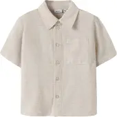 Name it Skjorte - NmmFaher - Peyote Melange - - 3 år (98) - Skjorte K/Æ