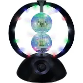 Music Rotating double mirror ball