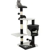 Lionto kradsetræ, 112 cm - sort/hvid