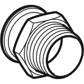 Geberit Overgang rustfri 35-11/4 muffe / nippel mapress