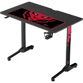 Diablo X-Mate 1000 skrivebord Sort-Rød 100 cmx60 cm