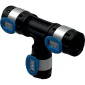 Geberit Flowfit t-stykke 75 mm x 63 mm x 75 mm