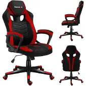 Huzaro FORCE 2.5 Gamingstol i rødt mesh-mønster