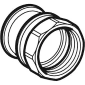 Geberit Overgang rustfri 54-2 muffe / muffe mapresss