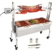 Vevor Roaster Spit Rotisserie BBQ Grill Helsvin Lam Kyllingesteg 50W 90LBS