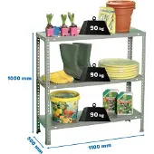 Simon Rack Comfort Superplus 3/500 1000 Metalhylde 1000x1100x500 Mm