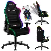 Huzaro Ranger 6.0 RGB, Universal gamingstol, 130 kg, Spand (vugge) sæde, Polstret ryglæn, 100 cm, 160 cm