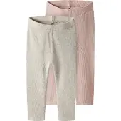 Name it Leggings 'NBNKab' mørkebeige / lyserød
