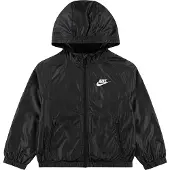 Nike Jakke - New Chevron Windrunner - Sort - - 5 år (110) - Overgangsjakke