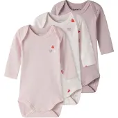 Name it Sparkedragt/Body lyserød / gammelrosa / pastelpink / rød