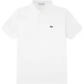 Lacoste Polo - Piqué - Hvid - - 16 år (176) - Polo