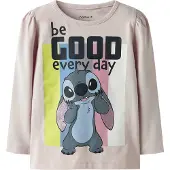 Name it Bluser & t-shirts 'NMFDIANA STITCH' opal / kiwi / lysviolet / sort