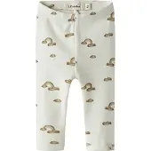 Lil´ Atelier Lil' Atelier Leggings - Noos - NbnLayo - Coconut Milk/Rainbow - - 62 - Leggings