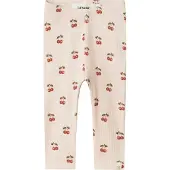 Lil´ Atelier Legging - Rib - Noos - NbfLavo - Silver Peony m. Kir - - 56 - Leggings