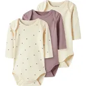 Name it Sparkedragt/Body lysebeige / lyselilla