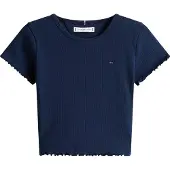 Tommy Hilfiger T-shirt - Rib - Essential - Dark Night Navy - - 5 år (110) - T-Shirt