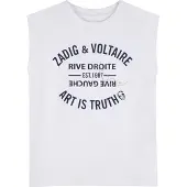 Zadig & Voltaire T-shirt - Hvid m. Print - - 10 år (140) - T-Shirt
