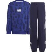 Adidas Bluse/Bukser - LK DY 100 - Blå/Navy/Sølv - - 3 år (98) - Bluse