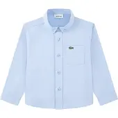 Lacoste Kids Woven Skjorte Med Lange ærmer