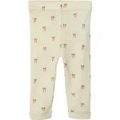 Lil´ Atelier Leggings 'NBFNALU' umbra / lysebrun / naturhvid
