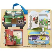 Melissa & Doug Træ Aktivitetsbræt Lås Og Lås (806100) Legetøj
