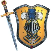 Liontouch Udklædning - Mystery Knight-sæt - Sværd & Skjold - - OneSize - Udklædning