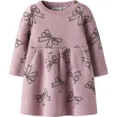 Name it Kjole - Strik - NbfRebowie - Keepsake Lilac - - 68 - Kjole