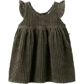 Lil´ Atelier Kjole - Fløjl - NmfRaul - Sea Turtle - - 7 år (122) - Kjole