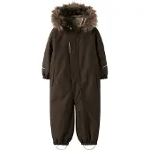 Name it Funktionsjakkesæt 'NMNSnow 10' brun