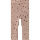 Name it Leggings 'NBFWang' mørkebrun / grå-meleret