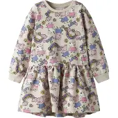 Name It Mini Kjole - NmfDarma - Gurli Gris - Peyote Melange - - 6 år (116) - Kjole