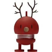 Hoptimist Small Soft Reindeer Bumble - 9 cm - Berry - - OneSize - Pyntefigur